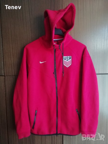 USA Nike Football Soccer оригинален суичър горнище САЩ L размер , снимка 1