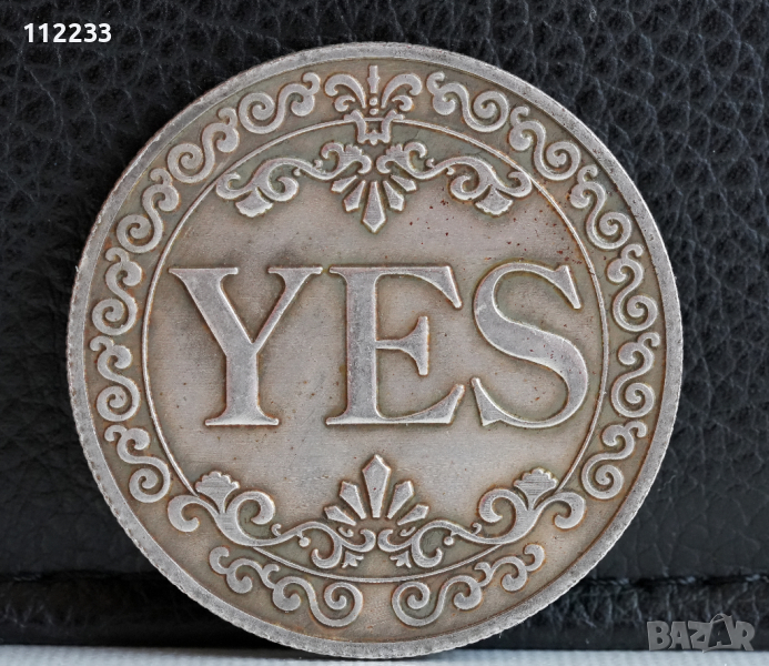 Yes/No монета на късмета, снимка 1
