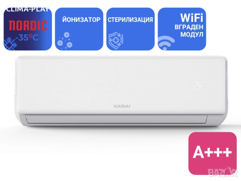  Kaisai KNP-12NRHI/KNP-12NRHO Nordic + Цена с включен стандартен монтаж!, снимка 1