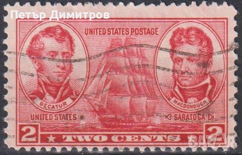 Клеймована марка Армия и флот Кораб 1937 от САЩ, снимка 1