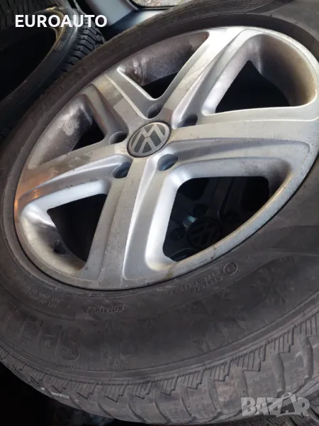 4 броя оригинални лети джанти със зимни гуми 18" Volkswagen, снимка 1