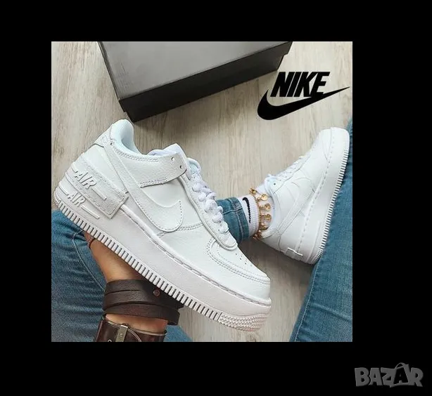NIKE AIR FORCE 1 Shadow Triple White оригинални маратонки номер 38 , снимка 1