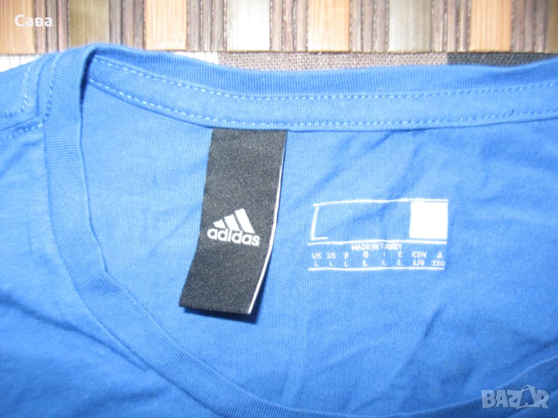 Тениски ADIDAS  мъжки,М и Л  /синя,черна/, снимка 1