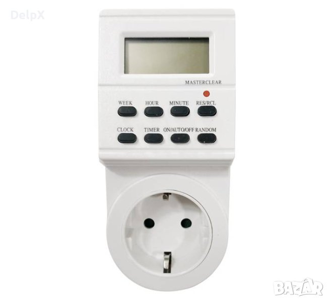 Мрежови електронен таймер, реле за време, седмичен, 220V, 16A, 3600W, снимка 1