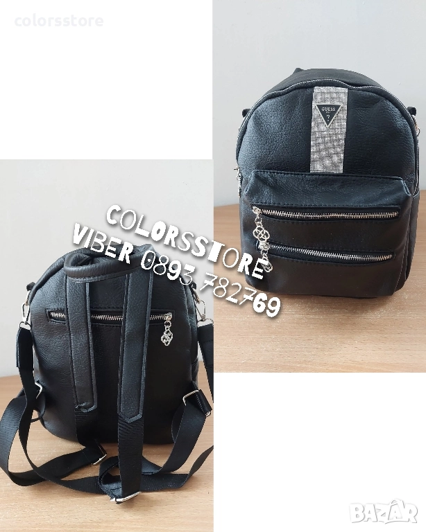 Черна раница Guess VL-Q13, снимка 1