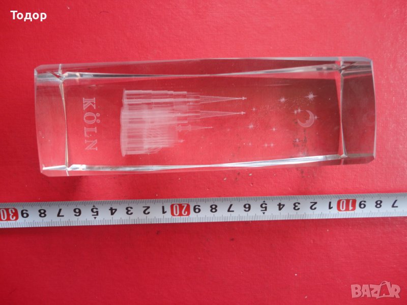 Страхотна кристална фигура катедрала Koln, снимка 1