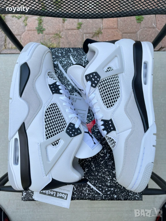 Air Jordan 4 White/Black Кецове 36-46 Номер , снимка 1