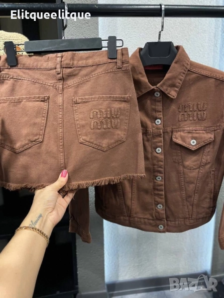 дамски комплект деним miu miu, снимка 1