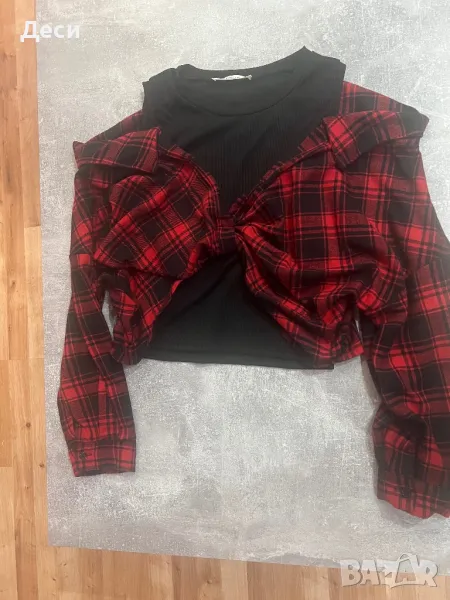 Блуза имитираща две части, снимка 1