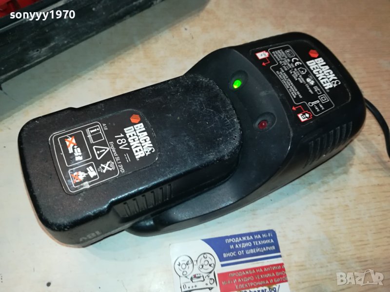 BLACK DECKER-CHARGER & BATTERY PACK 0907230826, снимка 1