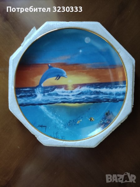 Порцеланова  чиния за стена, снимка 1