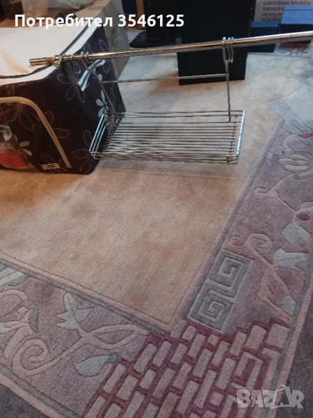 Органайзер за кухня или баня със стелаж и 5 кукички, снимка 1