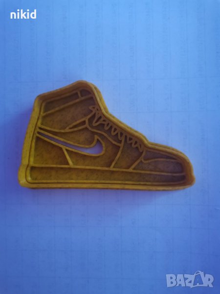 Кец обувка маратонка найк спортна пластмасов резец форма фондан тесто бисквитки, снимка 1