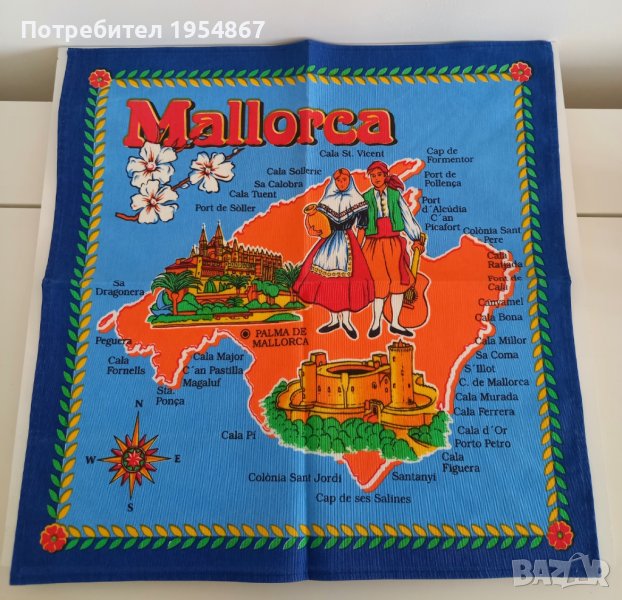 Сувенирна покривка 50х50 см, снимка 1