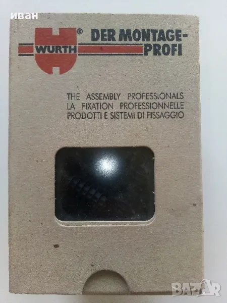 Дюбел за кабелни стяжки -  8х35/9 мм.- WURTH - 1 кутия 100 броя, снимка 1