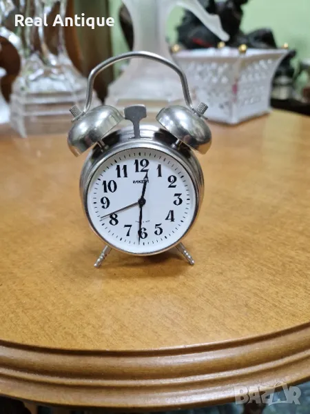 Рядък антикварен колекционерски руски будилник Ракета , снимка 1