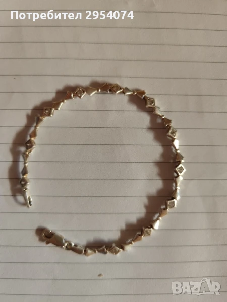 красива сребърна гривна 15лв, снимка 1