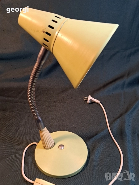 ретро метална настолна лампа 27/4, снимка 1