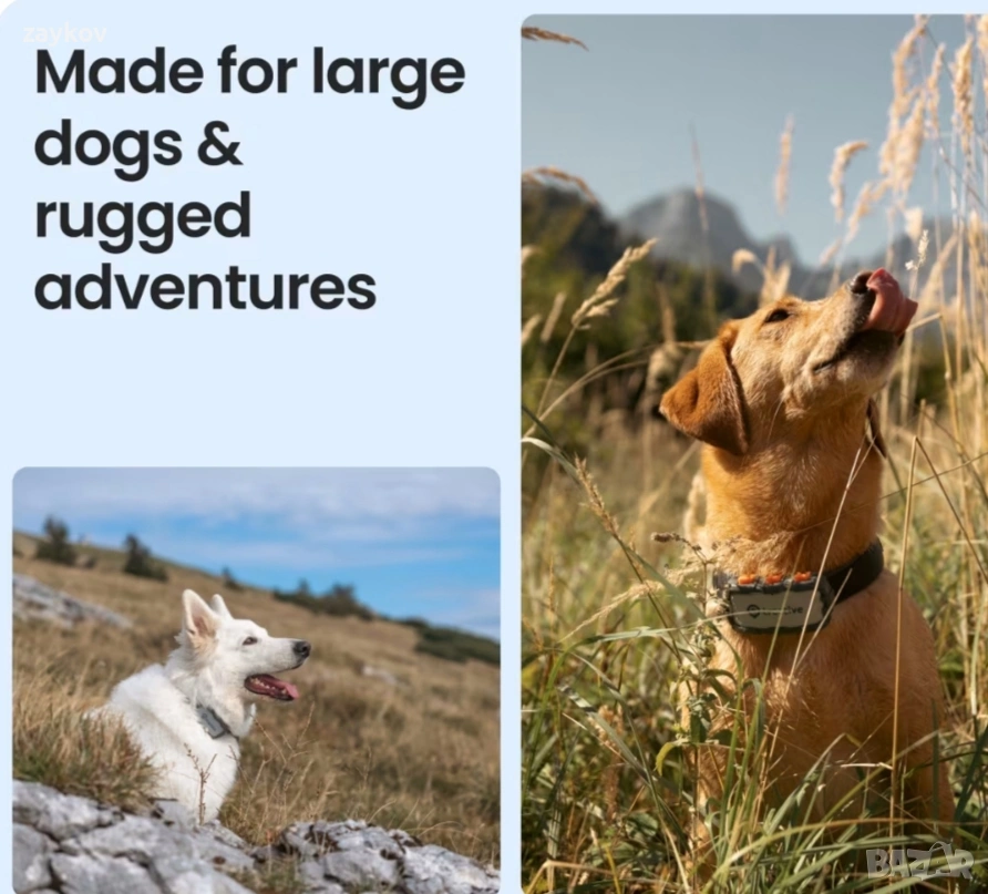 Умен тракер за кучета - изключително здрав + XL батерия, снимка 1