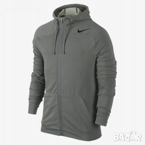 Nike Dri Fit Touch Training FZ Hoodie Fleece - страхотно мъжко горнище С, снимка 1