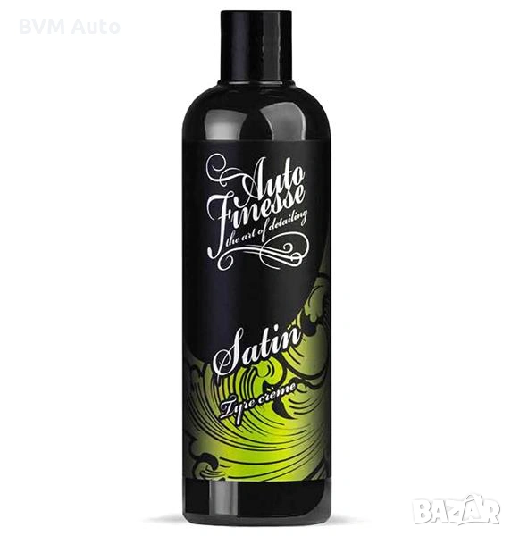 Auto Finesse Satin Tire Creme Dressing – кремообразен импрегнатор за гуми с регулируем финиш, 500 ml, снимка 1