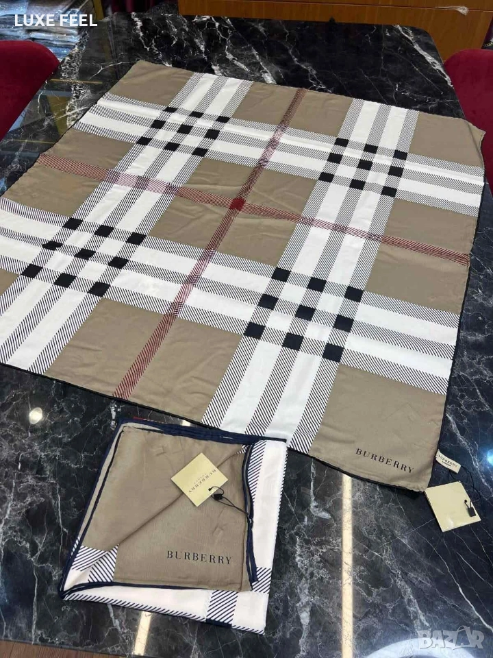 Дамски Шалове - Коприна ⚜️ BURBERRY , снимка 1