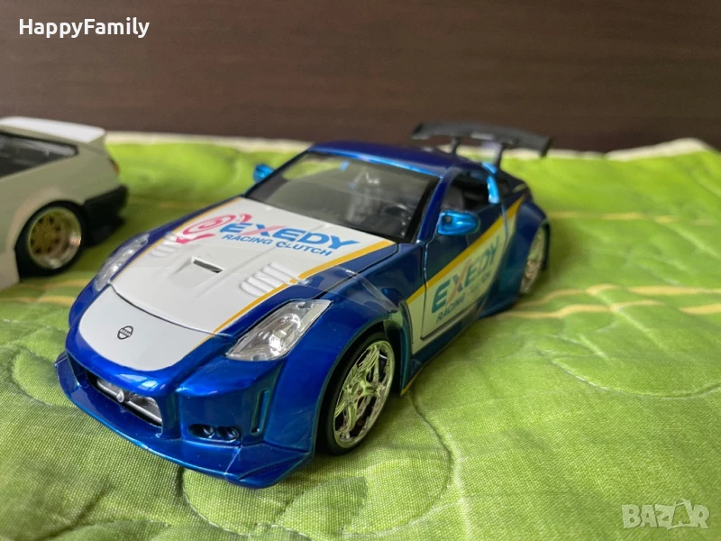Мащабен модел Nissan 350z 1:24 Jada Toys Бързи и Яростни, снимка 1