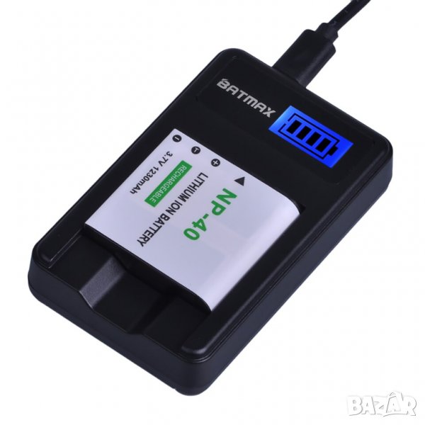 Зарядно за батерия за Casio EX-Z30, NP-40, NP40, NP 40, CEX-Z400,FC100 FC150 FC160S P505 P600 P700, снимка 1