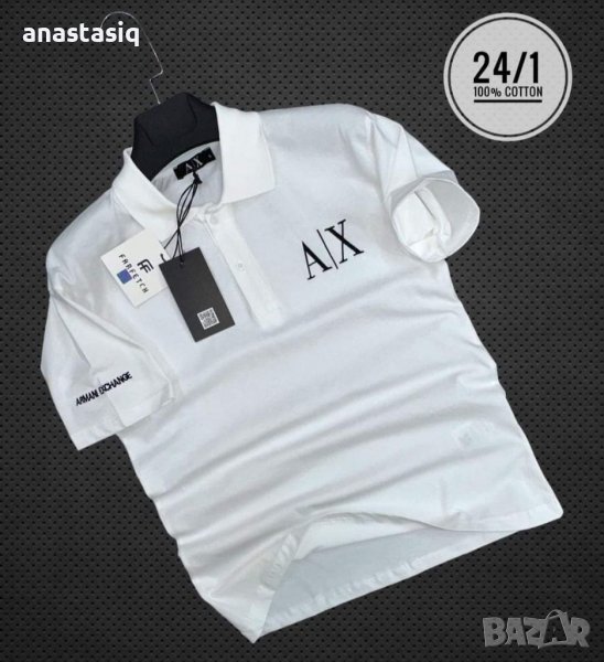 Мъжки тениски с яка Armani Exchange в 5 цвята, снимка 1