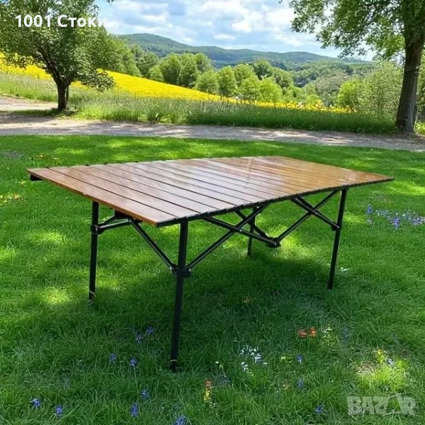 Голяма Къмпинг Маса Сгъваем Плот, снимка 1