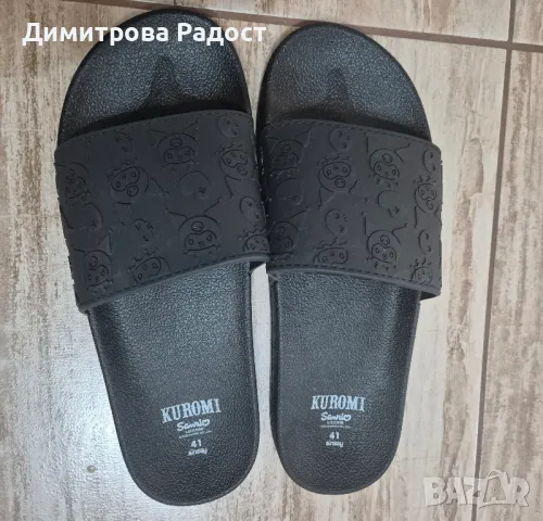 Дамски гумени чехли! Състояние ново! 