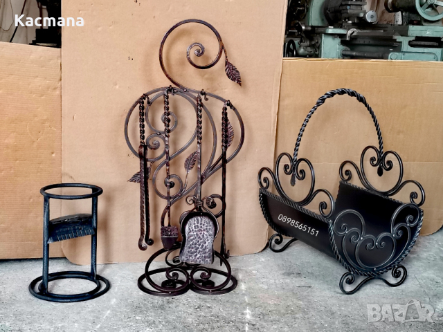 Аксесоари за камина,  кош за дърва, прибор за камина, снимка 13 - Декорация за дома - 44585522