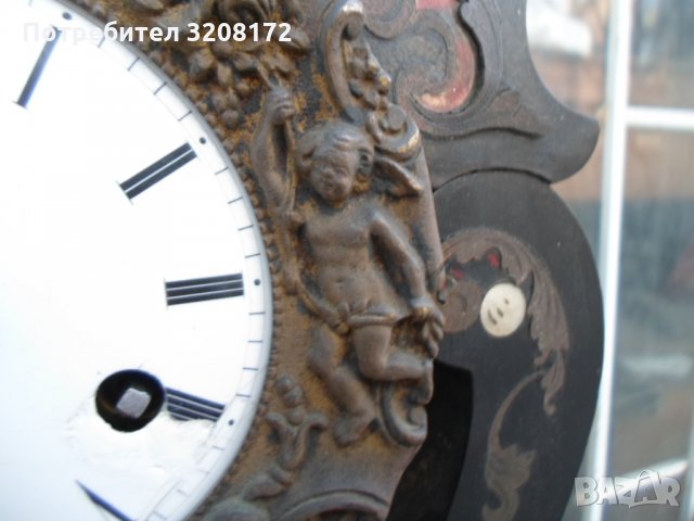 Портален Френски Часовник/19век,Дърво/Интарзия-Работи, снимка 14 - Антикварни и старинни предмети - 35959204