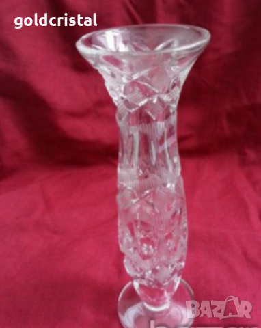 кристална ваза, снимка 1 - Антикварни и старинни предмети - 17710279
