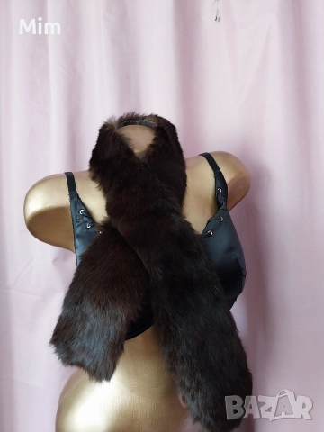 Дамски,зимни кожени шалове и яки, снимка 10 - Шалове - 52591974