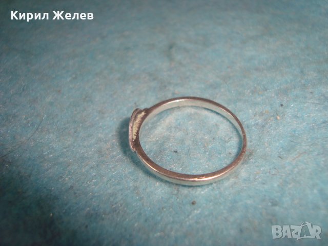 ЛИСТОВИДНО СРЕБЪРНО АРТ НУВО ПРЪСТЕНЧЕ ВИСОКА ПРОБА СРЕБРО МАЙСТОРСКИ СТАР ФЛОРАЛЕН ПРЪСТЕН 25683, снимка 7 - Пръстени - 35884570