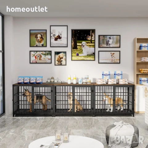 ПРОМОЦИЯ Клетка за кучета от стомана BINGOPAW P-XL171-M-BK, снимка 6 - За кучета - 50769914