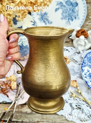масивна бронзова кана, снимка 2 - Антикварни и старинни предмети - 53173087