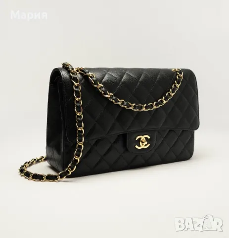 Голяма луксозна от естествена кожа “Шанел/Chanel “чанта.  , снимка 4 - Чанти - 49892573