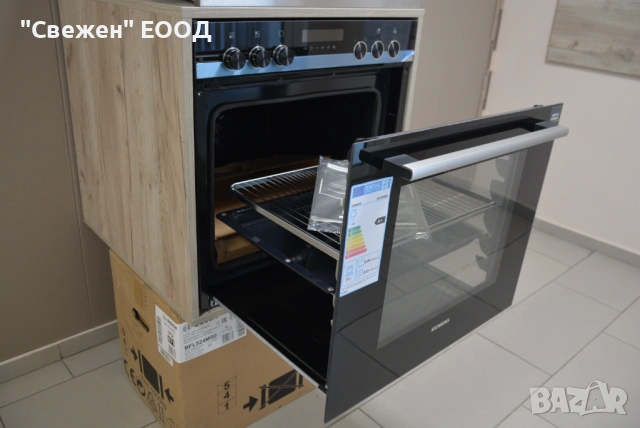 Комплект фурна с вагонно отваряне и индукционен плот Siemens HE578BBS1, снимка 5 - Печки, фурни - 53332710