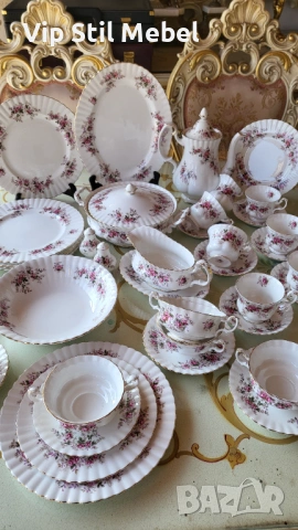 Сервиз за хранене и кафе Royal Albert, Lavender Rose 