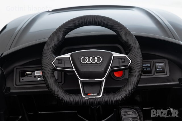 Акумулаторен джип AUDI RS E-TRON GT Licensed 12V батерия,MP3, с меки гуми с Кожена седалка, снимка 8 - Детски велосипеди, триколки и коли - 37661752