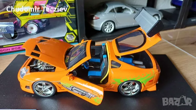 1:24 Jada Fast And Furious Brian Toyota Supra, снимка 6 - Колекции - 55785042