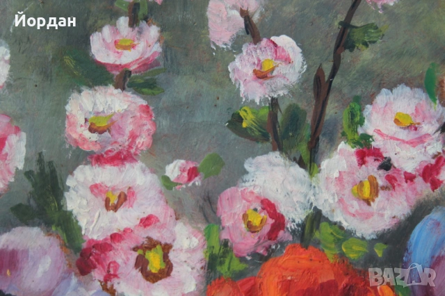 Европейска картина масло върху шперплат, снимка 4 - Картини - 53113450