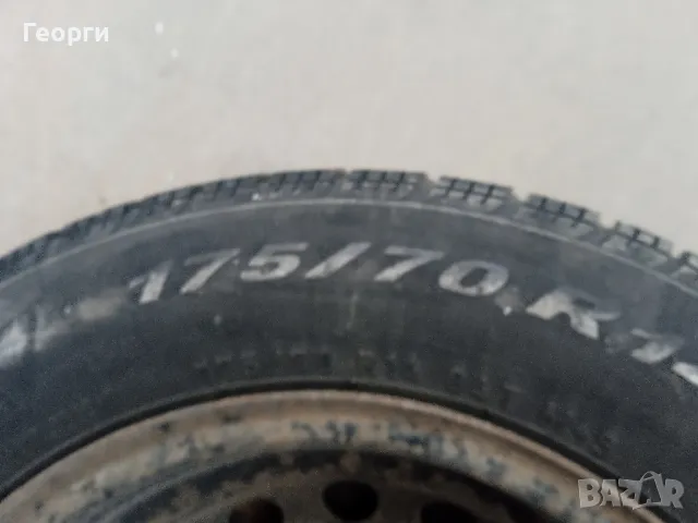 Зимни гуми с джанти 175/70/14/4х100, снимка 6 - Гуми и джанти - 47438555