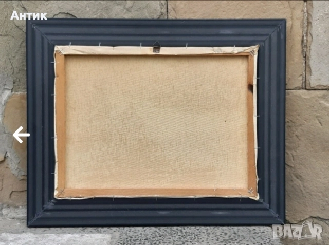 Красива Стара Картина Прованс Живопис Маслени Бои на Платно, снимка 9 - Картини - 52708471