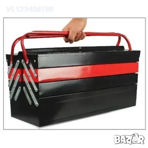 Метален куфар за инструменти тип акордеон, Mar-Pol, снимка 4 - Други инструменти - 53830964