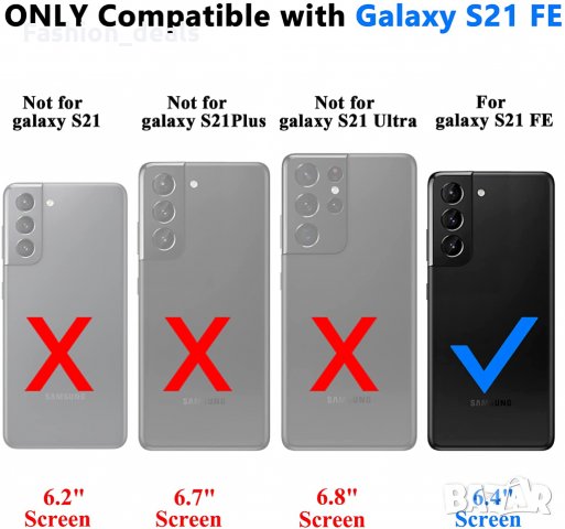 Нов флип кожен калъф / кейс за телефон Samsung S21 FE Защита Самсунг , снимка 3 - Калъфи, кейсове - 36025790