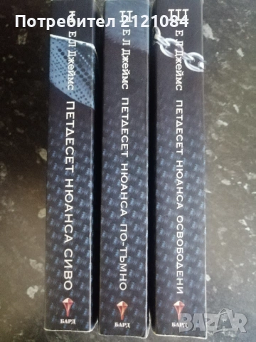 Петдесет нюанса сиво /По-тъмно/ Освободени-: Е.Л.Джеймс , снимка 3 - Художествена литература - 53381352