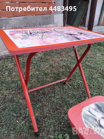 Детска масичка и стол , снимка 2 - Мебели за детската стая - 53262881